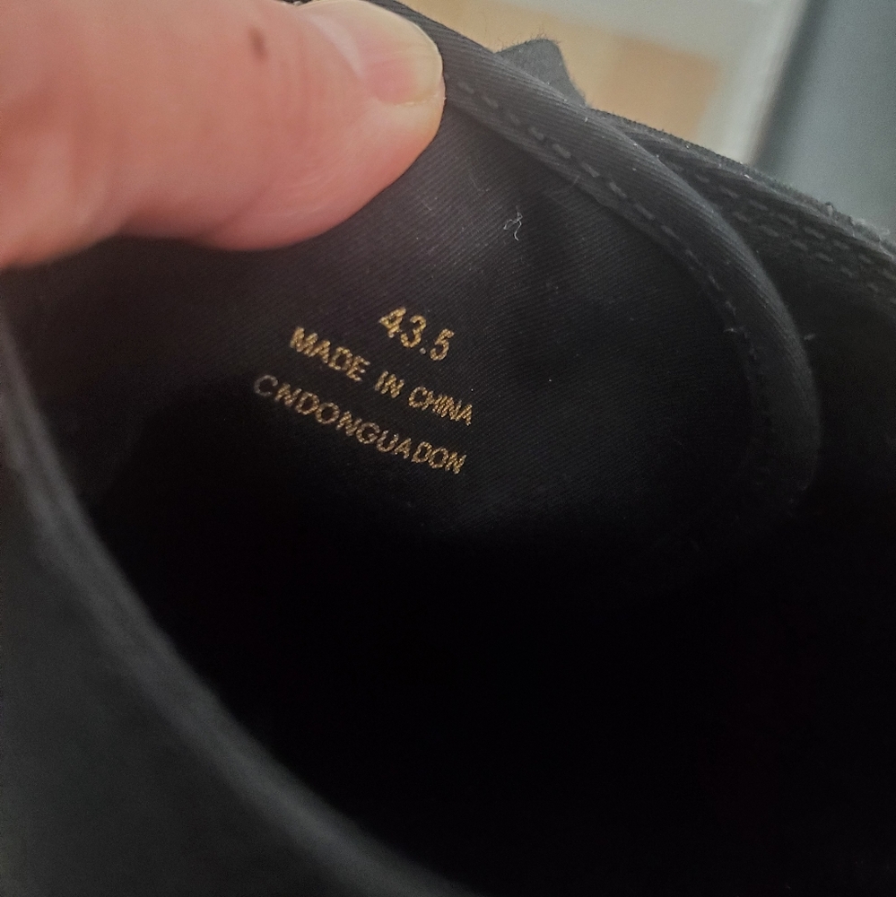 BURBERRY Black Canvas Larkhall Sneakers Size 43.5. - Picture 3 of 13